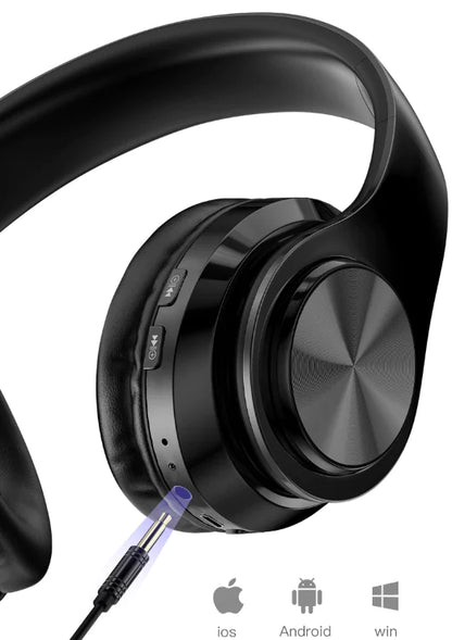 Super Bass Wireless Bluetooth Headphones Foldable Stereo Earphones Headsets Mic by Anti Spier