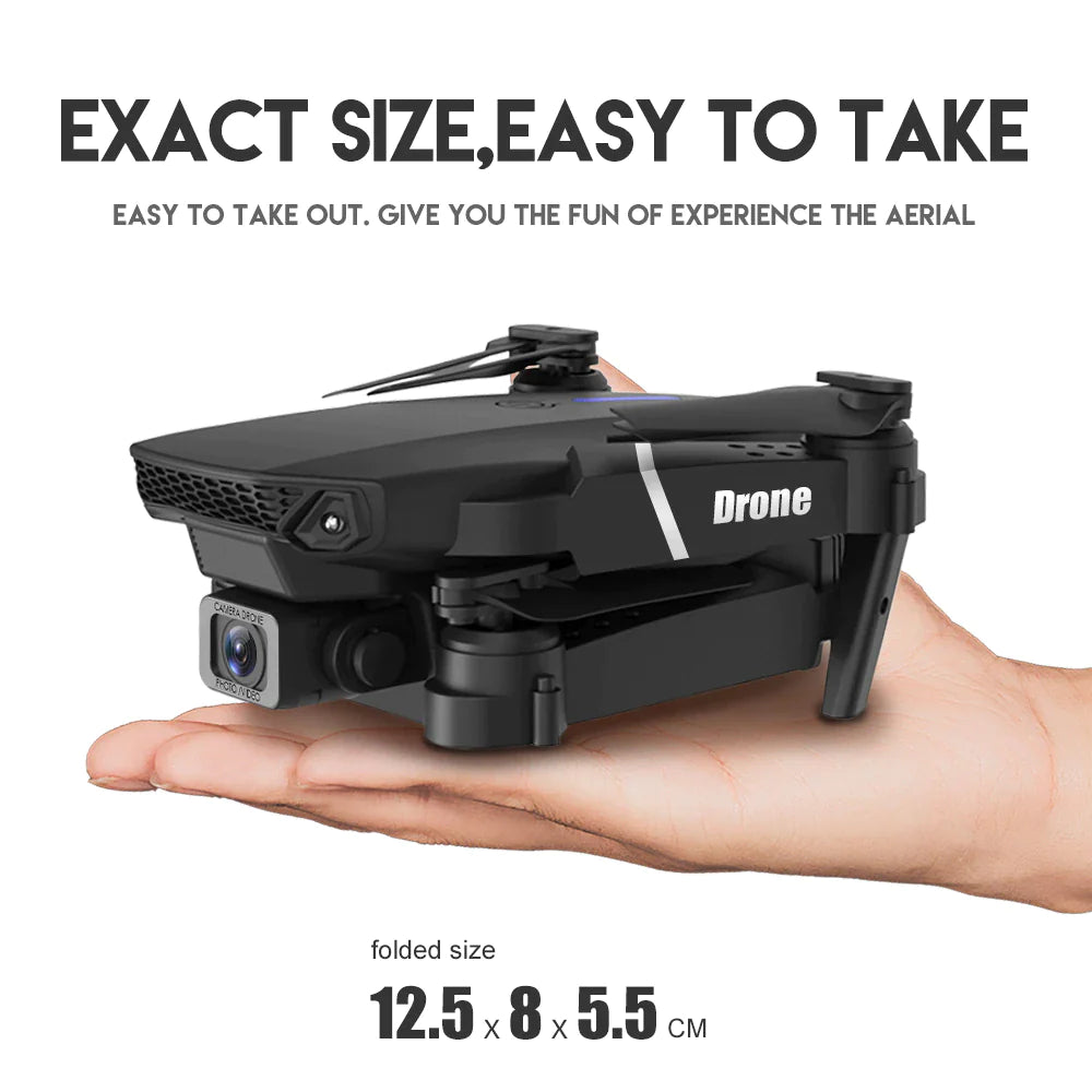 2023 New RC Drone With 4K HD Dual Camera WiFi FPV Foldable Quadcopter +4 Battery by Anti Spier