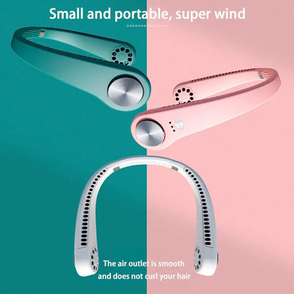USB Portable Hanging Neck Fan Cooling Air Cooler Little Electric Air Conditioner by Anti Spier