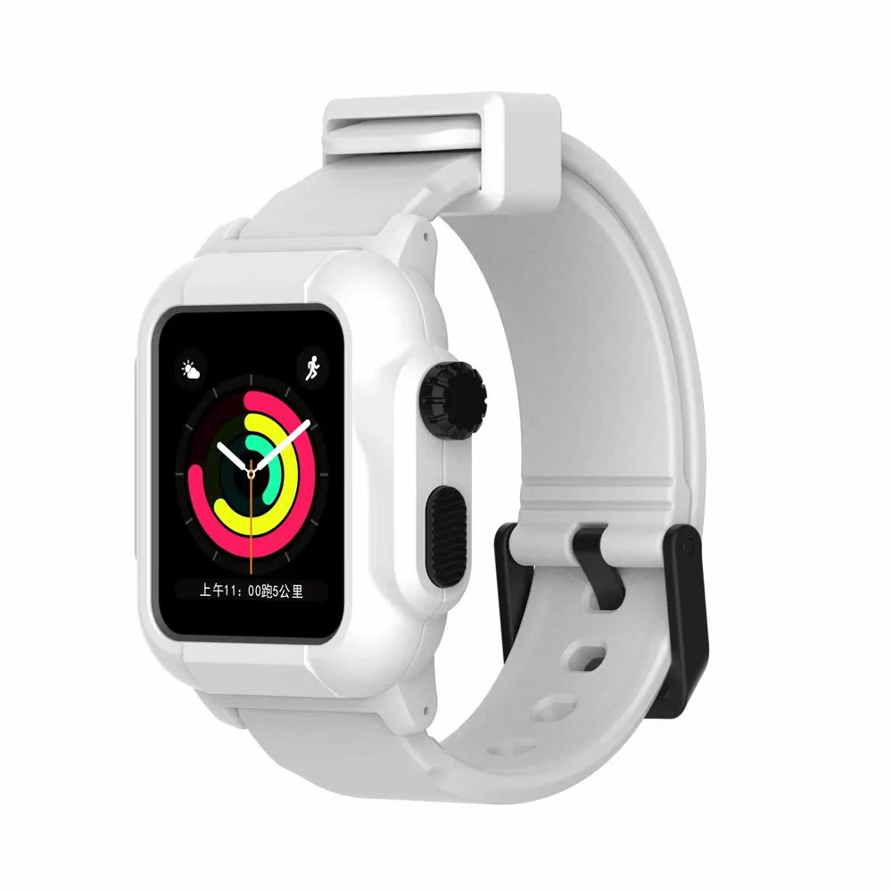 Waterproof Box Case Strap For Apple Watch by Anti Spier