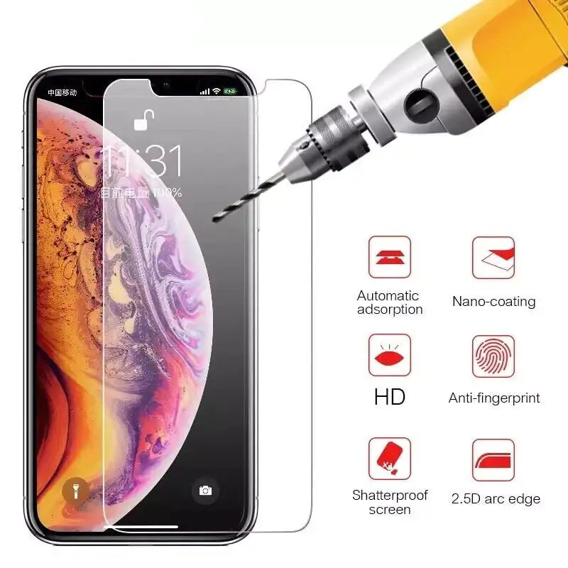 3x HD Clear Tempered Glass Screen Protector for iPhone 13 12 11 Pro Max XR X by Anti Spier