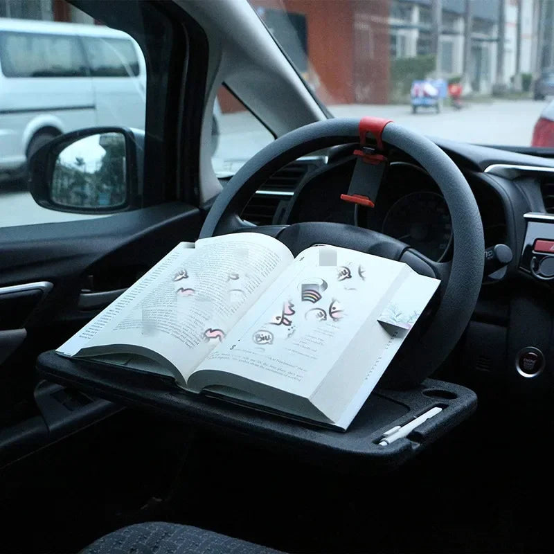 Car Portable Dining Table Car Steering Wheel Tray by Anti Spier