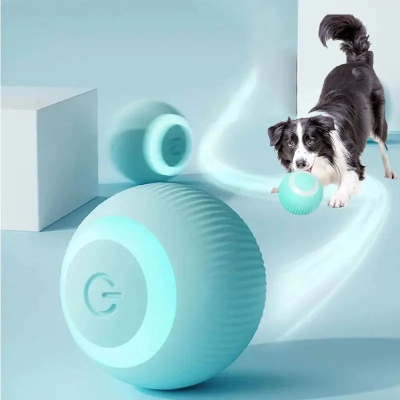 Electric Dog Toys Smart Puppy Ball Toys For Cat Small Dogs Funny Auto Rolling Ball Self-moving Puppy Games Toys Pet Accessories by Anti Spier