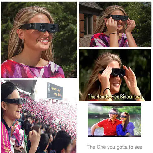 Wearable Binoculars - Hands Free Binoculars And Eye Glasses Together by Anti Spier