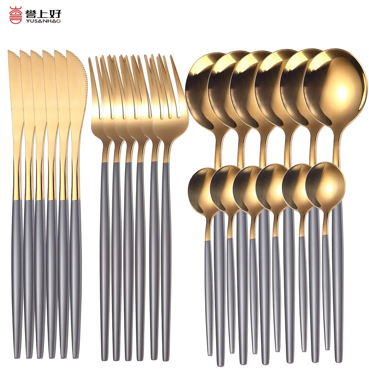 24 Pieces Luxury Cutlery Set by Anti Spier