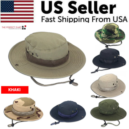 Boonie Bucket Hats Outdoor Fishing Hunting Wide Brim Mesh Camo Safari Sun Cap by Anti Spier