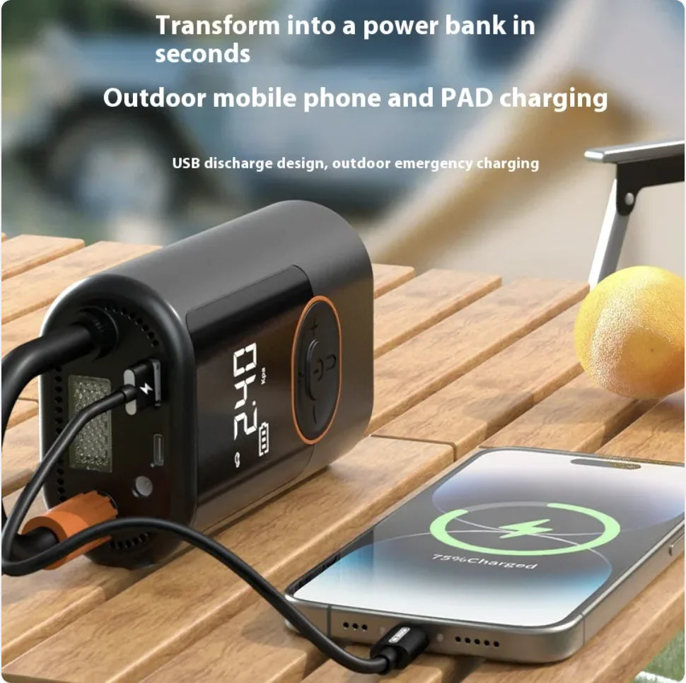 High-Pressure Car Inflator with Fast Charging by Anti Spier