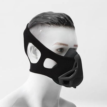 Black Exercise Resistance Mask Anaerobic Adjustable by Anti Spier