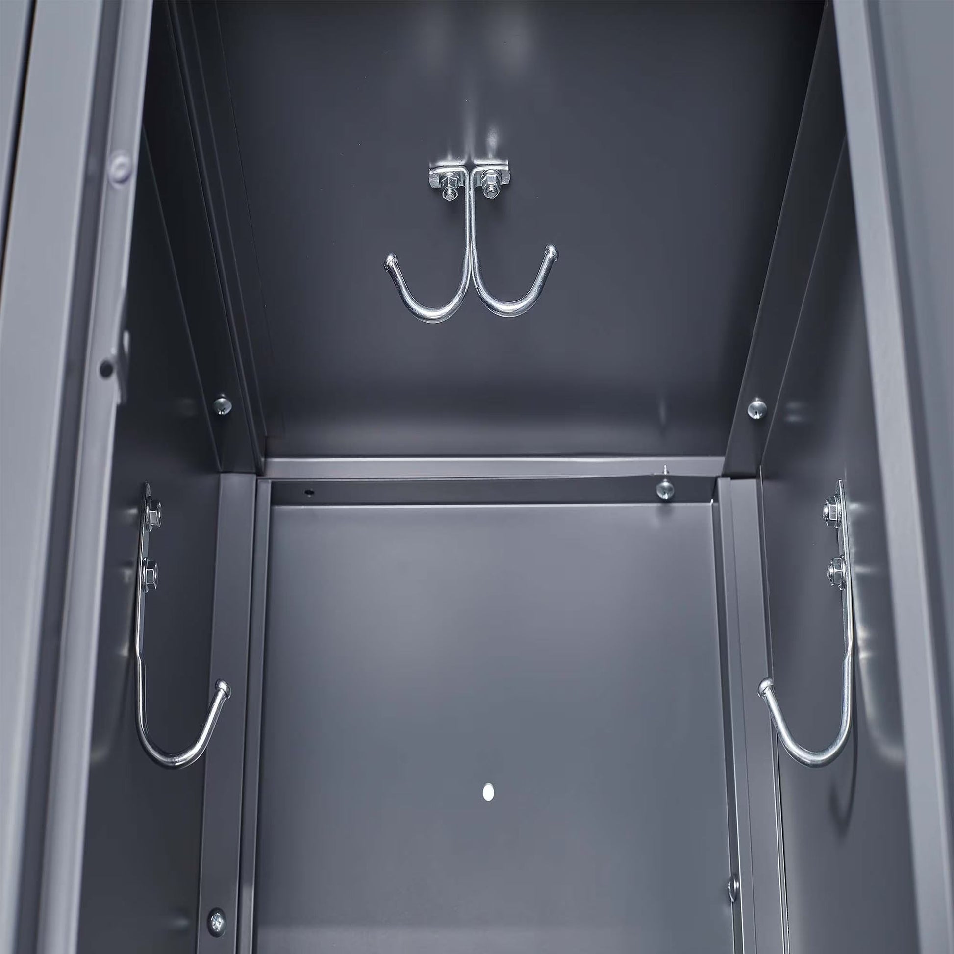 3 Employee Metal Lockers With 72 Inch High Locks, Home Gym Office, School Garage Lockers, Gray by Anti Spier