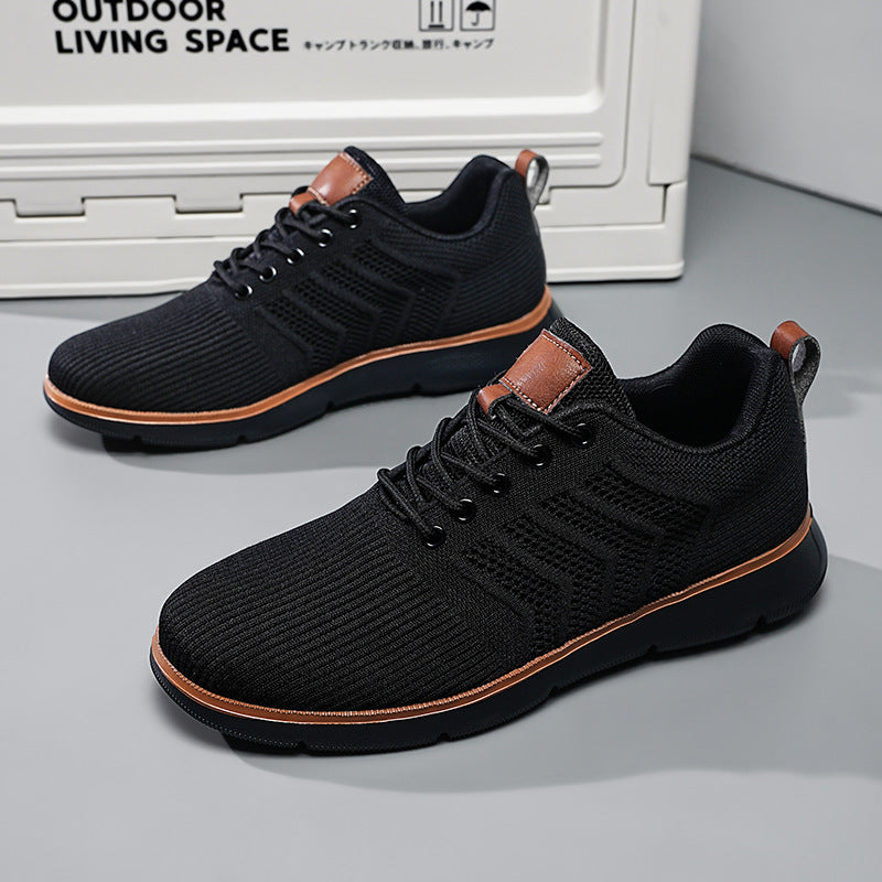 Men's casual shoes made of woven mesh fabric, large-sized men's casual shoes by Hypersku