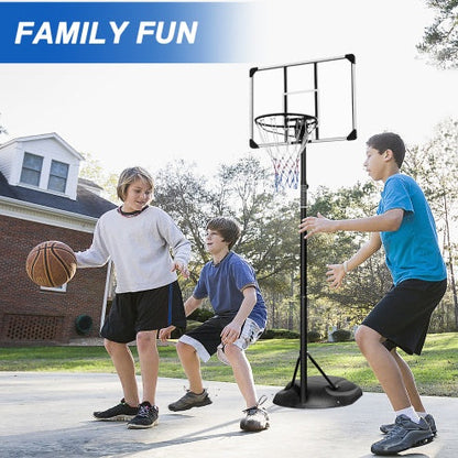 Portable Basketball Hoop System Stand Height Adjustable 7.5ft - 9.2ft With 32 Inch Backboard And Wheels For Youth Adults Indoor Outdoor Basketball Goal by Anti Spier