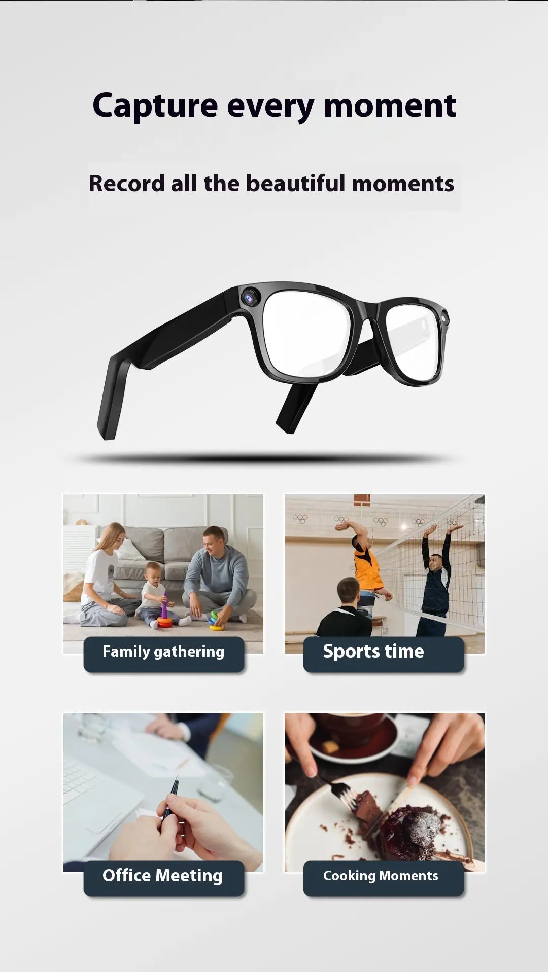 AI Camera Smart Glasses by Anti Spier