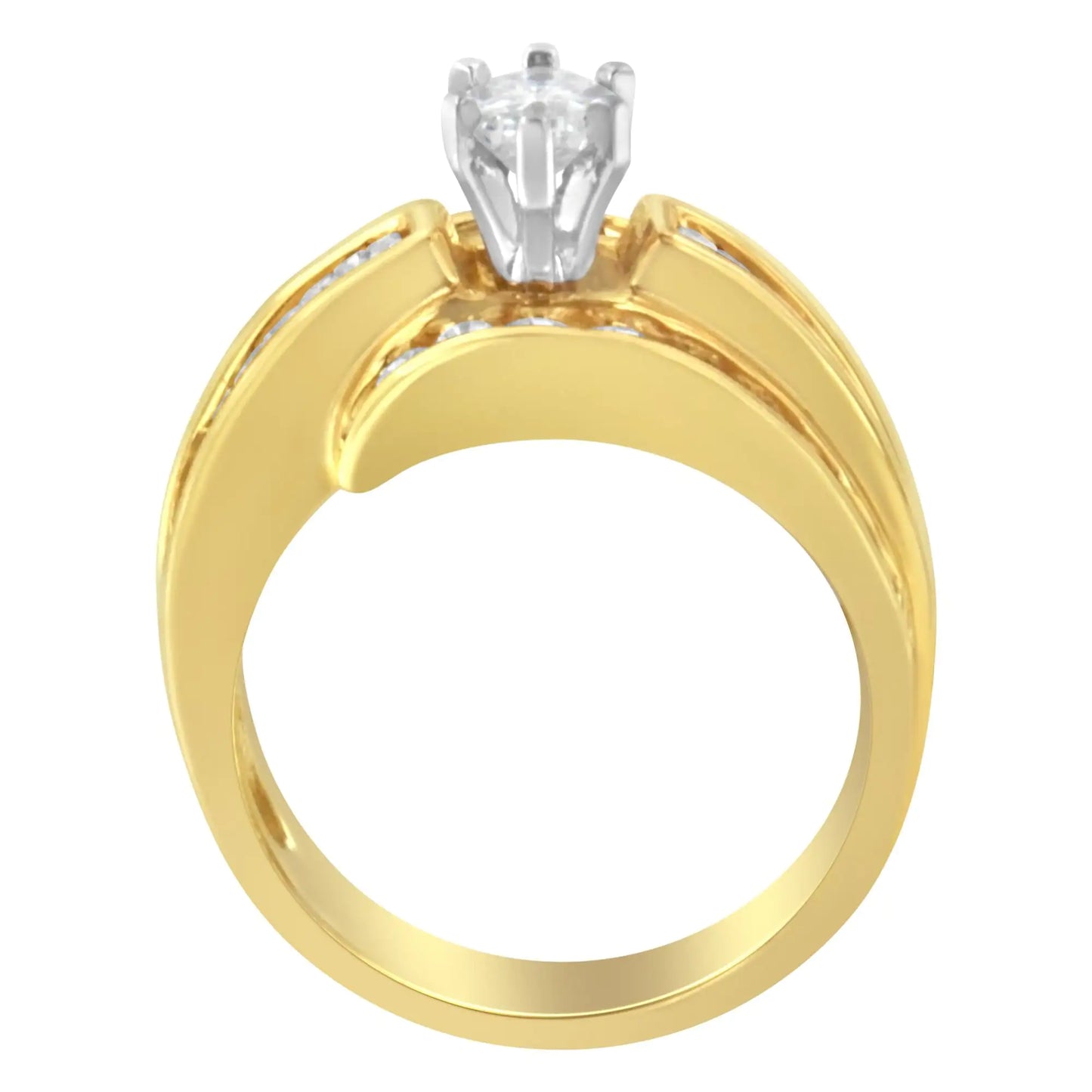 14KT Two-Toned Diamond Cocktail Ring (1 1/3 cttw, H-I Color, SI1-SI2 Clarity) by Anti Spier
