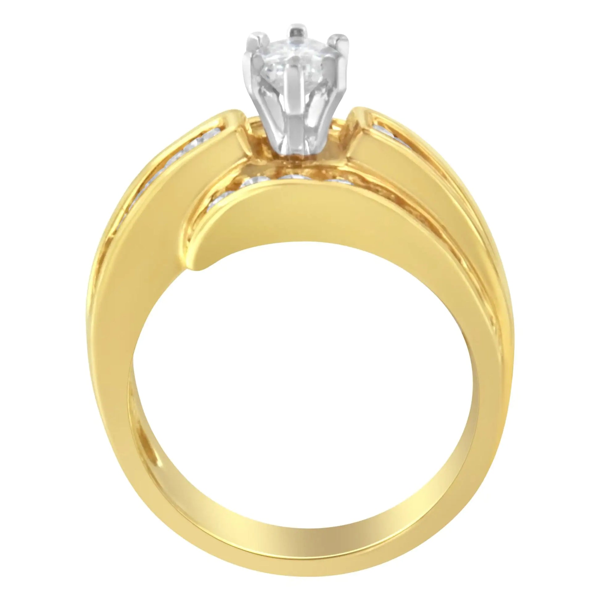 14KT Two-Toned Diamond Cocktail Ring (1 1/3 cttw, H-I Color, SI1-SI2 Clarity) by Anti Spier
