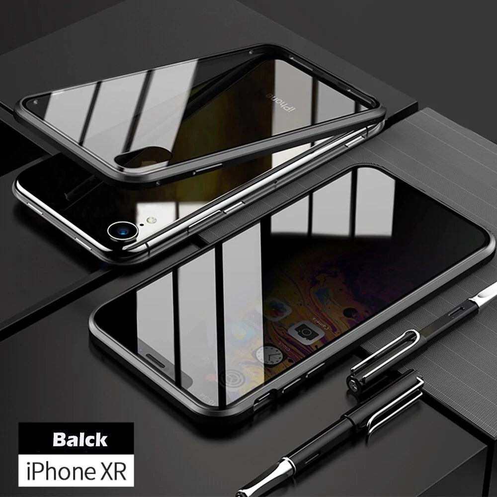 Anti-Peep Magnetic Metal Phone Case For iPhone by Anti Spier