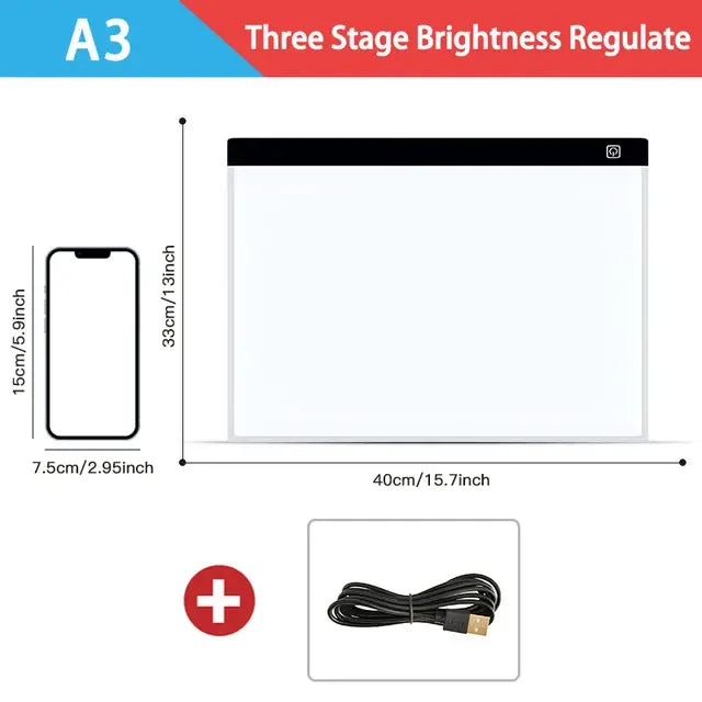 Dimmable LED Drawing Pad: Creative Kids' Gift by Anti Spier