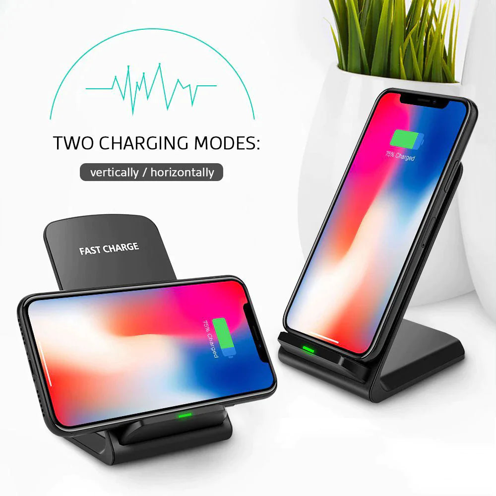 Qi Wireless Fast Charger Charging Pad Stand Dock For Samsung Galaxy iPhone Phone by Anti Spier