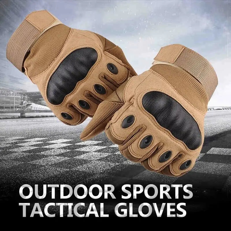 Tactical Motorcycle Motocross Full Finger Gloves Motorbike Riding Racing Mittens by Anti Spier