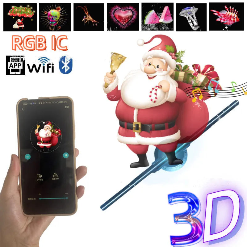 3D Holographic Advertising Fan Display by Anti Spier