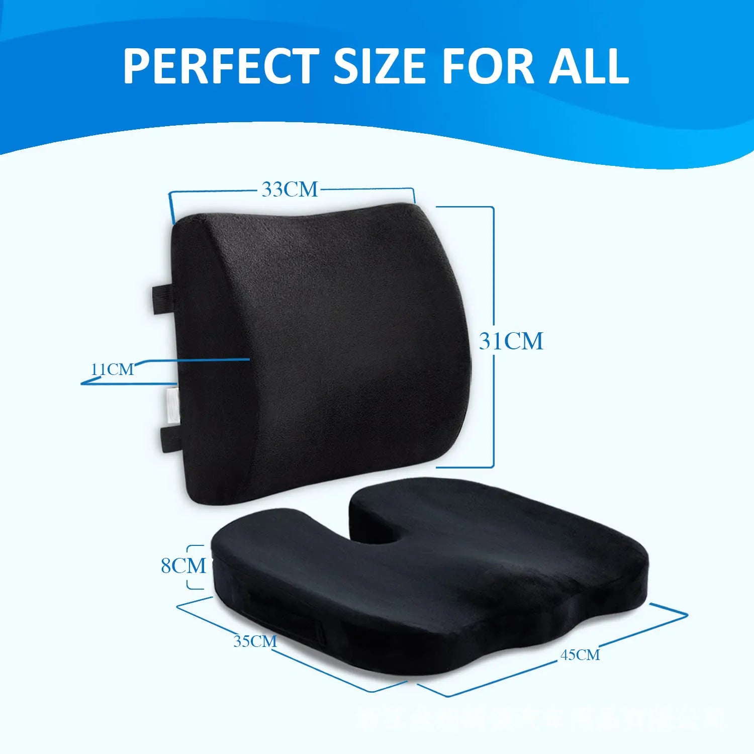 Ergonomic Office Chair Hip Cushion by Anti Spier
