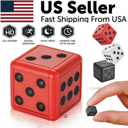 Mini Dice Camera Home Security Night Vision HD 1080P Motion Detection Nanny Cam by Anti Spier