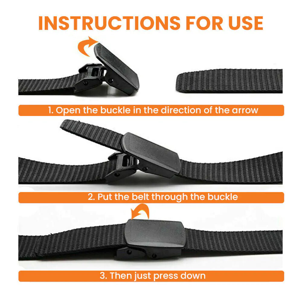 Men's Plastic Cam Buckle Nylon Belt by Anti Spier