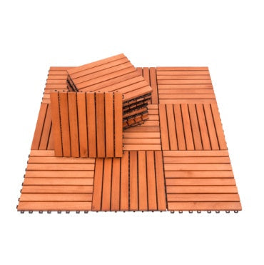 Wooden Interlocking Deck Tiles by Anti Spier