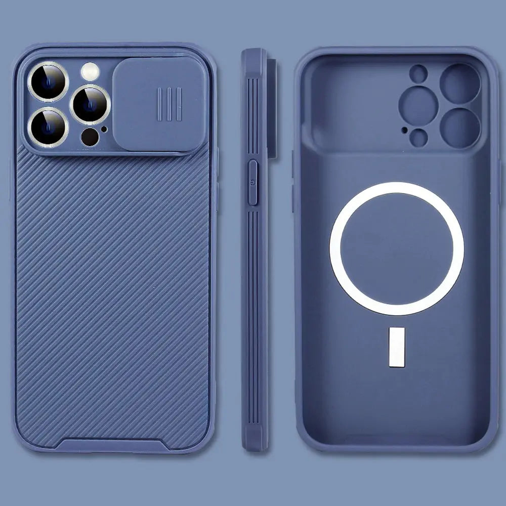 Slide Camera Lens Magsafe Charging Case by Anti Spier