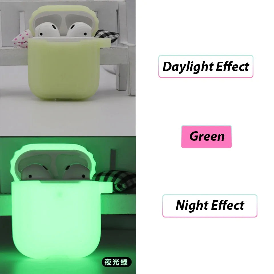 Glow-in-the-Dark Silicone Case for Apple AirPods Pro: Shockproof Protection by Anti Spier
