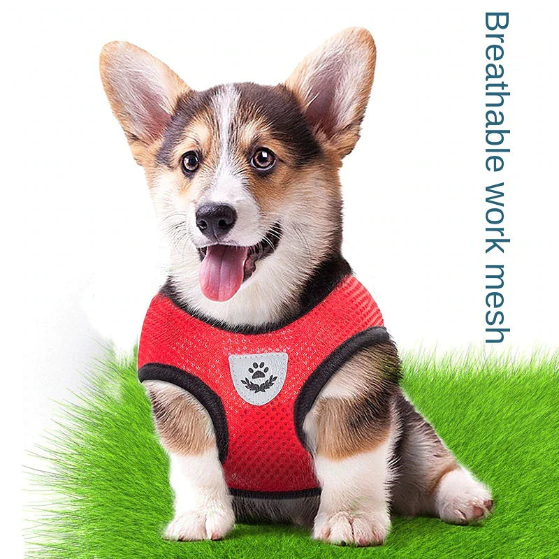 Cat Dog Pet Harness Adjustable Control Vest Dogs Reflective S M L XL Leash by Anti Spier