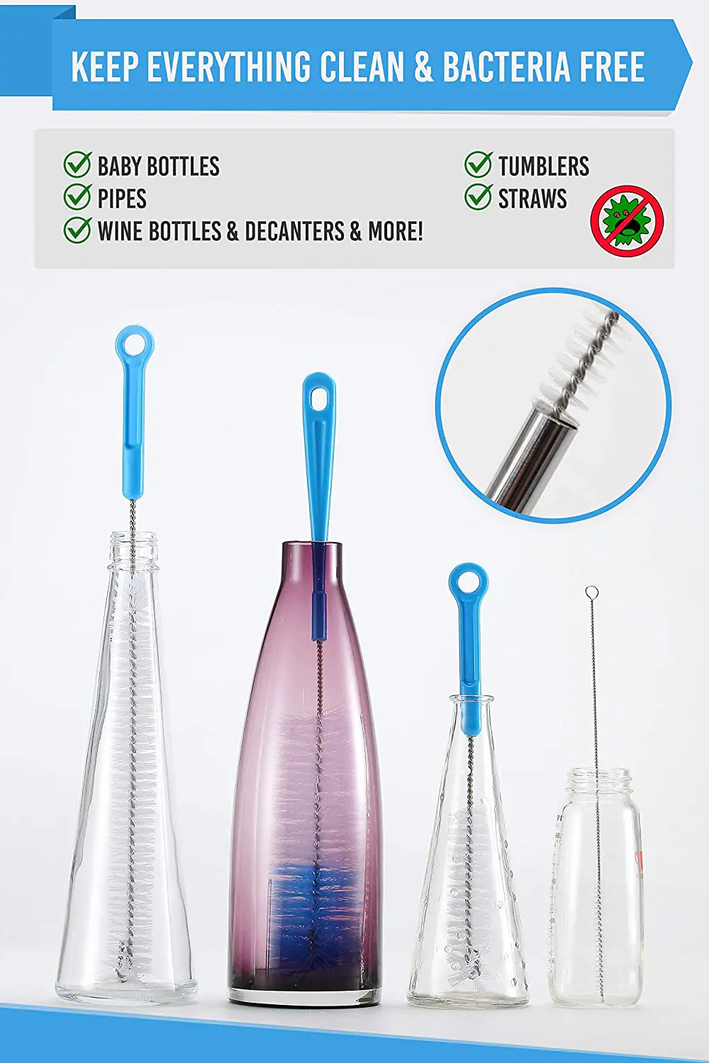 Bottle Brush Cleaner 5 Pack by Anti Spier