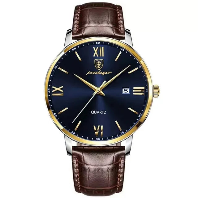 Leather Men Quartz Luxury Watches by Anti Spier
