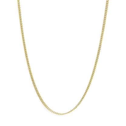 Semi-Solid 14K Yellow Gold 4.5mm Miami Cuban Chain Necklace - Unisex Chain by Anti Spier