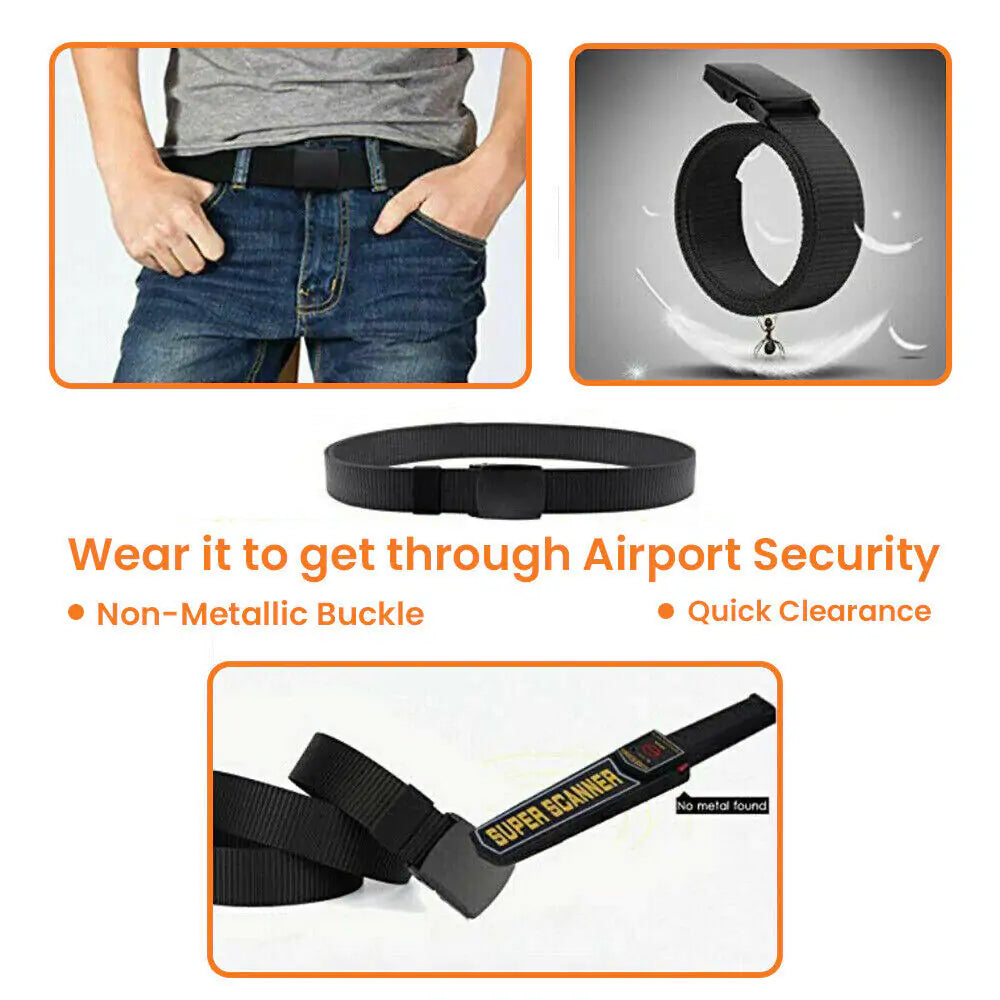 Men's Plastic Cam Buckle Nylon Belt by Anti Spier