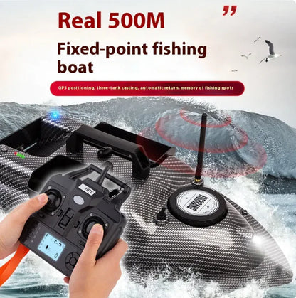 Smart Auto-Return Remote Controlled Fishing Bait Boat by Anti Spier