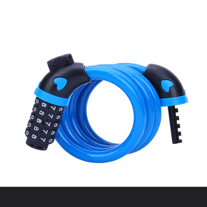 Bicycle Combination Lock with Steel Cable for Security by Anti Spier