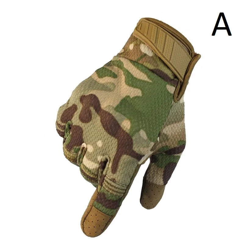 Men Breathable Full Finger Gloves by Anti Spier