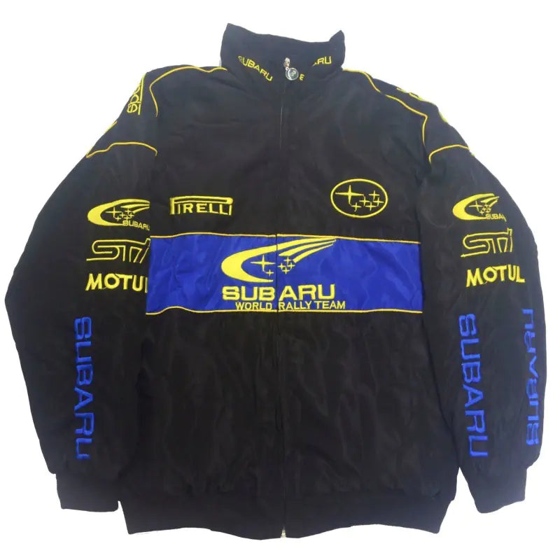 F1 Motorcycle Racing Jacket with Vintage Embroidery by Anti Spier