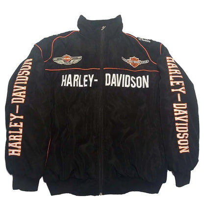F1 Motorcycle Racing Jacket with Vintage Embroidery by Anti Spier
