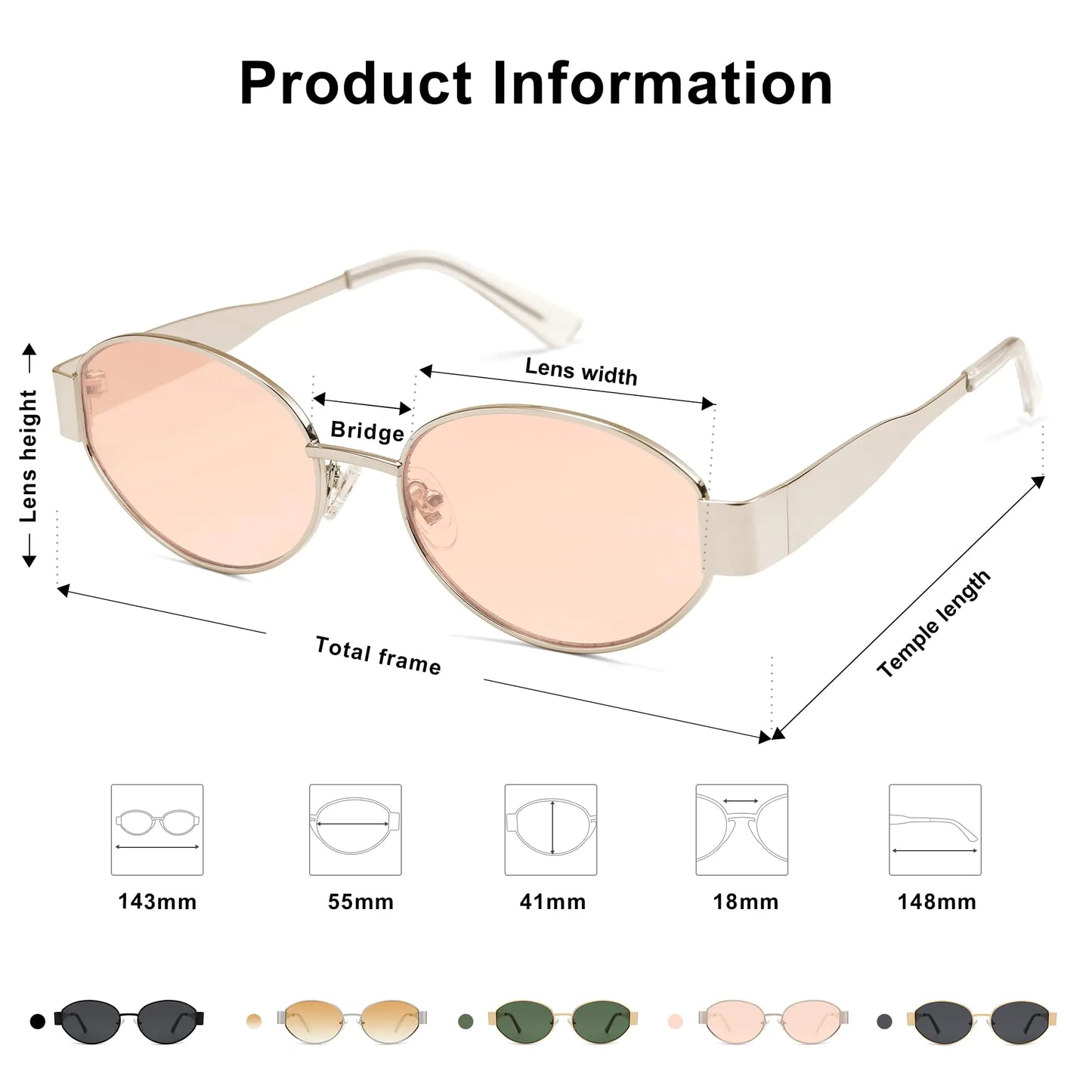 SOJOS Retro Oval Sunglasses for Women Men Trendy Sun Glasses Classic Shades UV400 Protection SJ1217 Light Gold/Light Brown by Anti Spier
