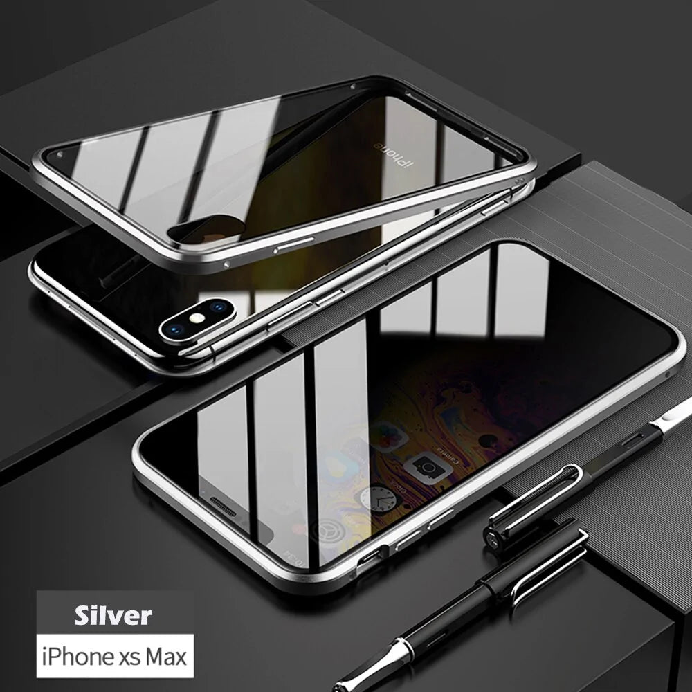 Anti-Peep Magnetic Metal Phone Case For iPhone by Anti Spier