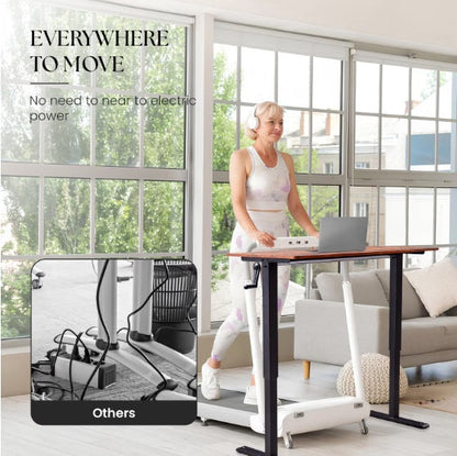 Hand-cranked Adjustable Desk by Anti Spier