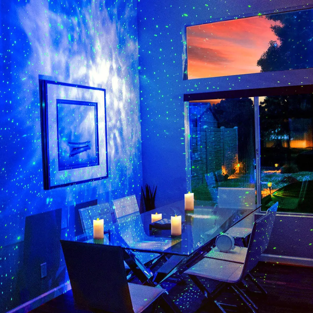 Alexa Compatible Laser Projector w/LED Nebula Cloud for Game Rooms, Home Theater, or Night Light Ambiance by Anti Spier