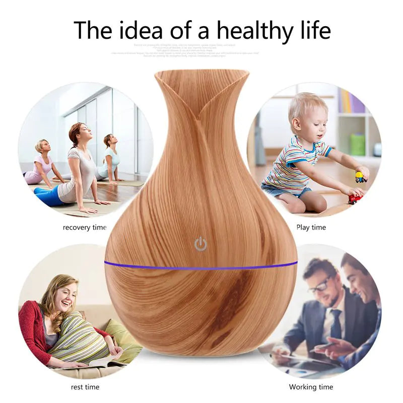 LED Ultrasonic Aromatherapy Essential Oil Diffuser by Anti Spier