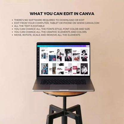 Downloadable Instagram Fashion Store 100 Pages Bundle by Anti Spier