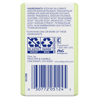 Safeguard Micellar Deep Cleansing Bath Bar Soap, Washes Away 99 Percent of Bacteria, Leaves Skin Soft, Fresh Clean Scent with Aloe, 3.2 oz (2 Count) 2 Count (Pack of 1) by Anti Spier