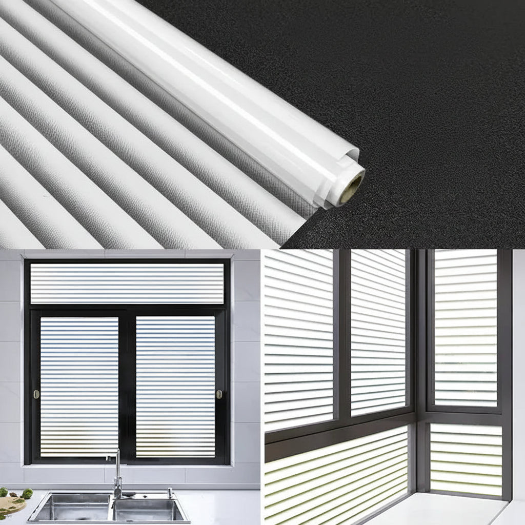 Frosted Glass Privacy Window Film for Offices - Static Cling Light Control by Anti Spier