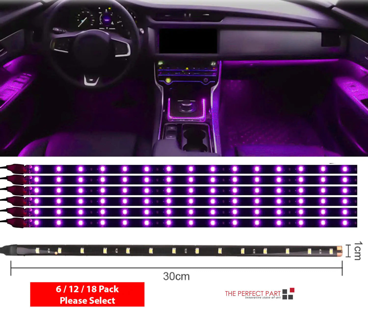 Lot Waterproof 12''/15 DC 12V Motor LED Strip Underbody Light For Car Motorcycle by Anti Spier