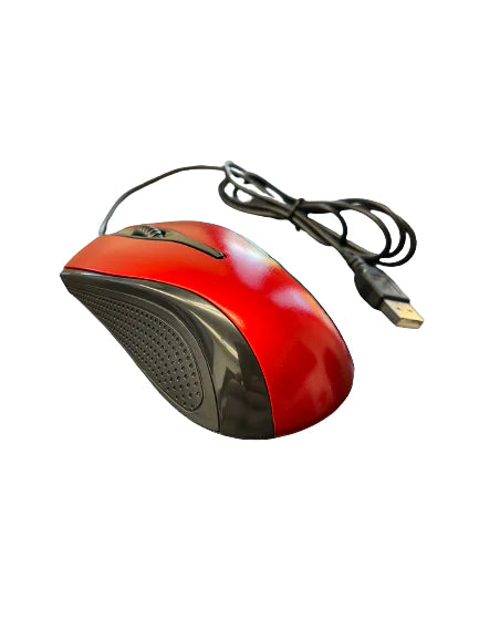 USB 2.0 Optical Wired Scroll Wheel Mouse For PC Laptop Notebook Desktop Red Mice by Anti Spier