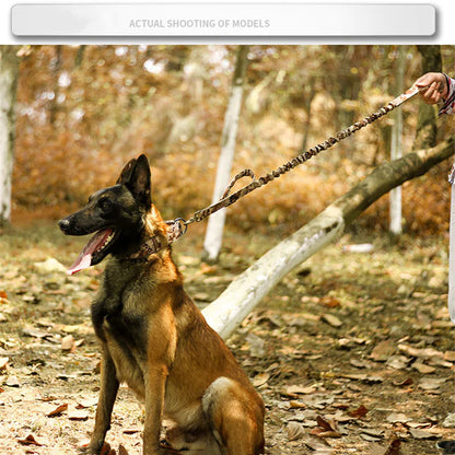 2" Wide Tactical Heavy Duty Nylon Large Dog Collar K9 Military With Metal Buckle by Anti Spier